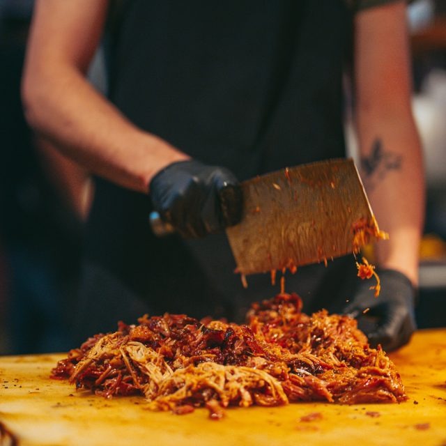 Smoked Pulled Pork with Sweet Vinegar Sauce