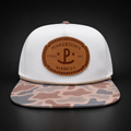 Camo Pinkerton's Hat With Leather Patch