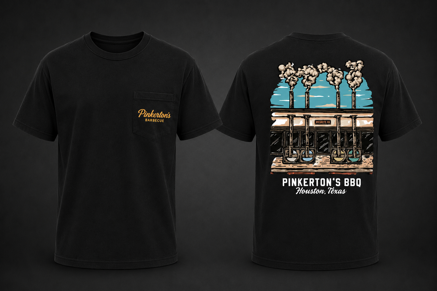Pinkerton's Briskets On Pocket T-Shirt