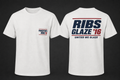 Pinkerton's Ribs Glaze '16 white pocket t-shirt, front pocket logo and back print