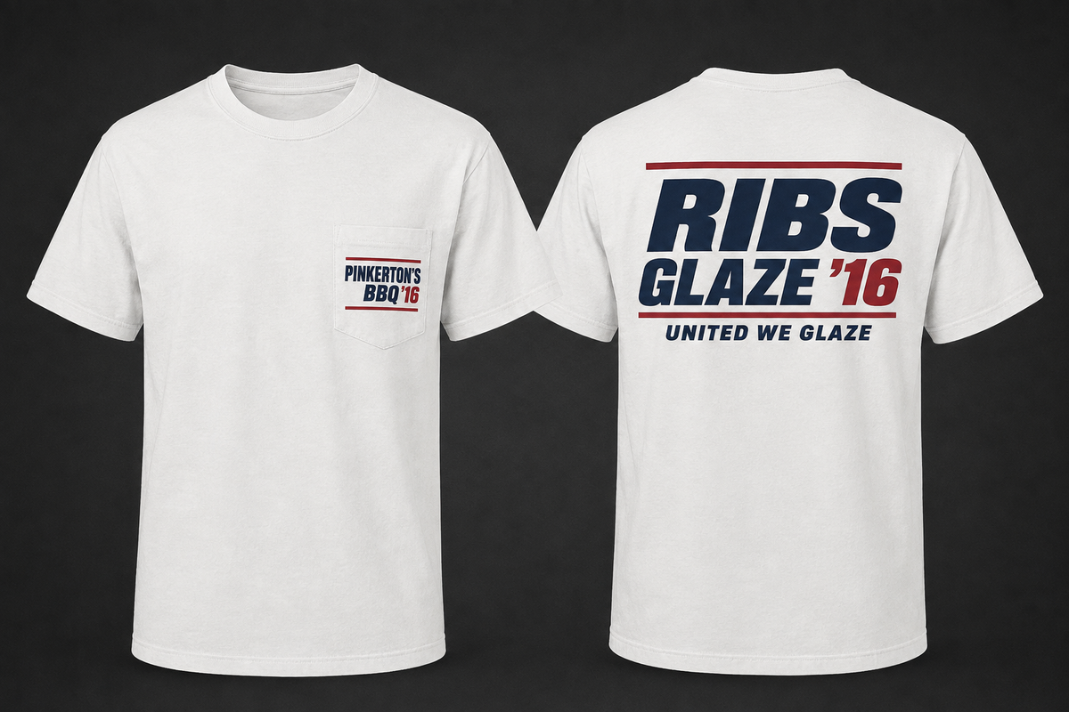 Pinkerton’s BBQ Ribs Glaze ’16 Pocket T-Shirt
